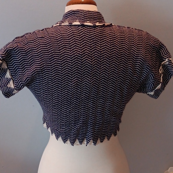 Anthropologie navy Marin cropped bolero NWT - Picture 2 of 6